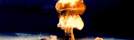 Picture of atomic bomb exploding