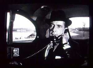 Picture of Humphrey Bogart on the phone